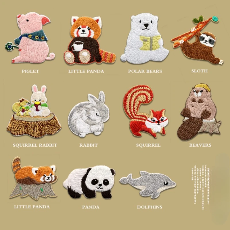 Phone Cases Eco Friendly - Nuovo simpatico animale ricamato patch panda