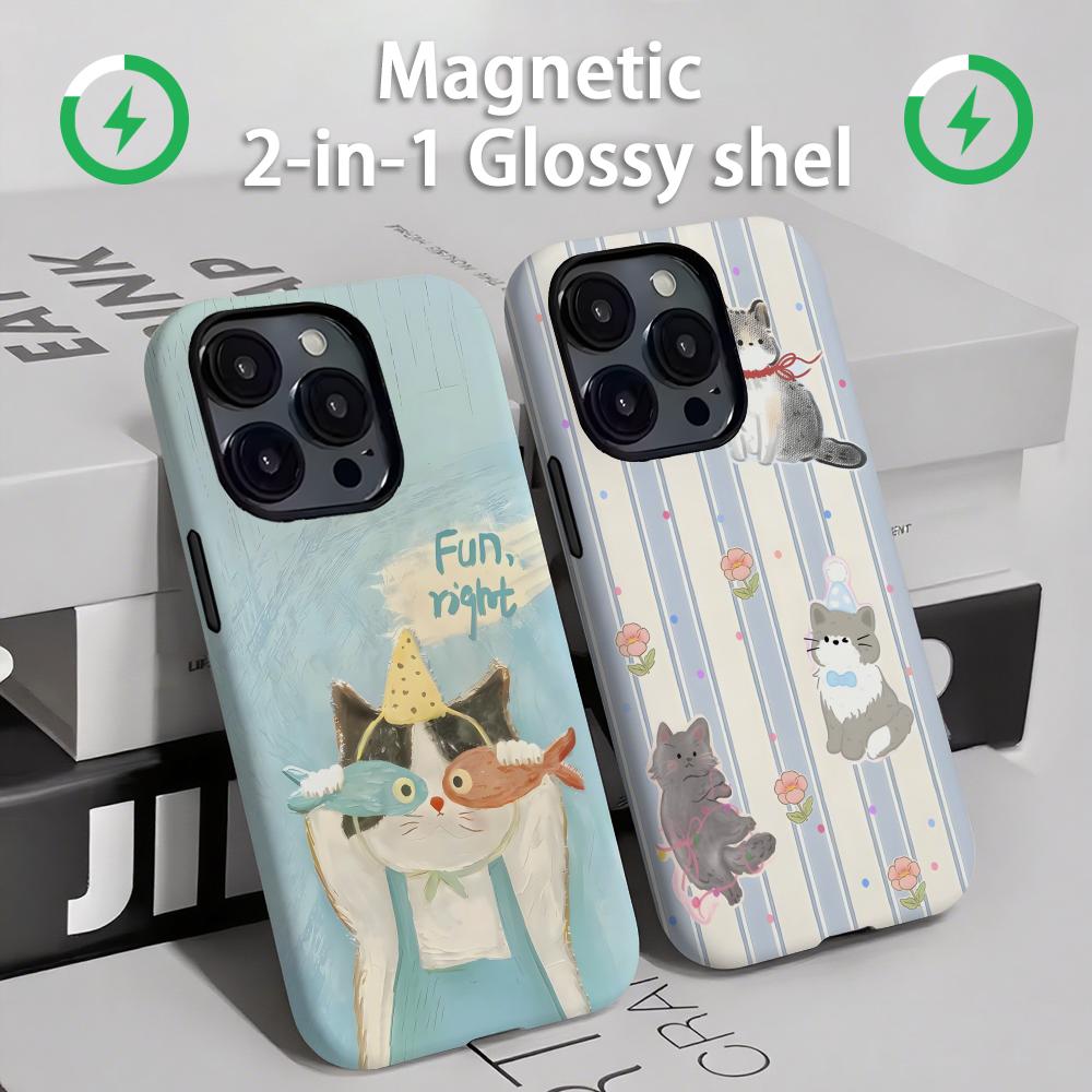 Phone Cases Popular - Custodia per telefono con gatti e