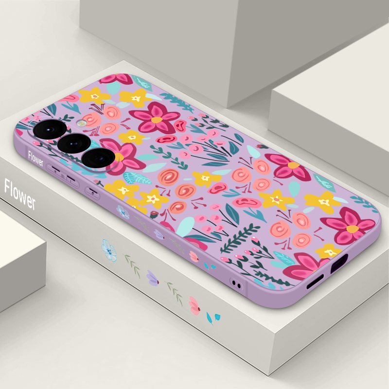 Phone Cases Galaxy A17 - Cover Morbida con Motivo Floreale per