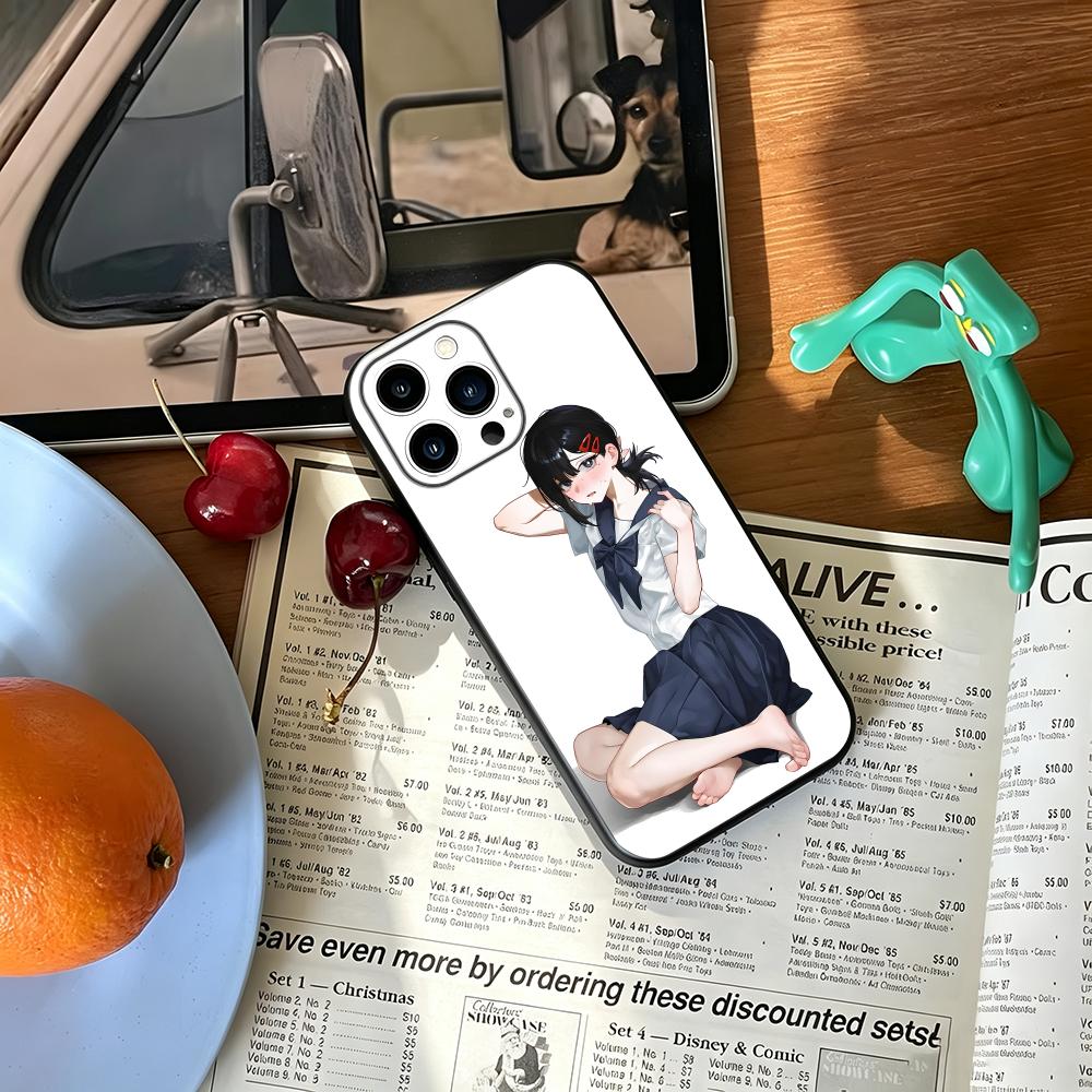 Phone Cases Iphone 16 - Cover Morbida Antiurto Nera Chainsaw Man