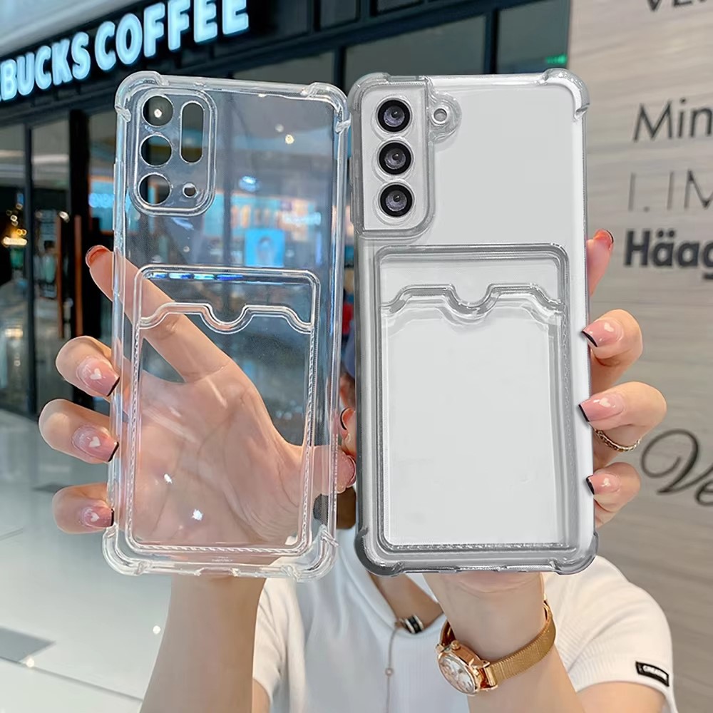 Phone Cases With Pictures - Custodia Trasparente in Silicone con Slot