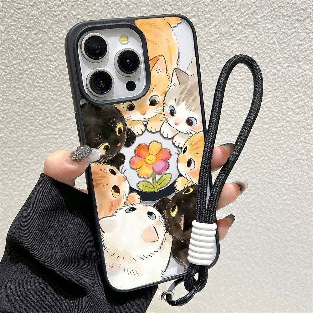 Custodia Nera Floreale Anti-ca - Phone Cases Iphone 16 recensione e prezzo