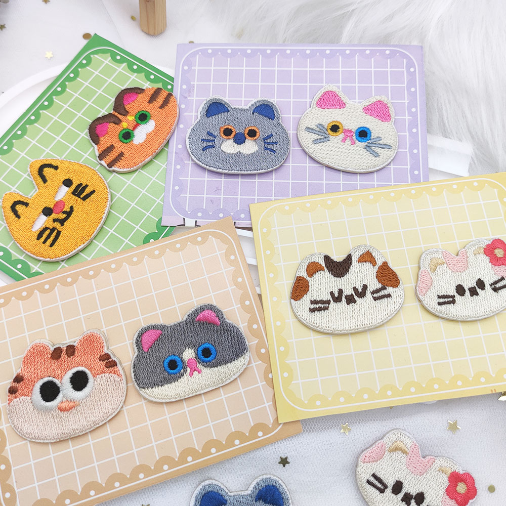 2 pezzi Cute Cat Head Patch ri - Phone Cases Eco Friendly recensione e prezzo